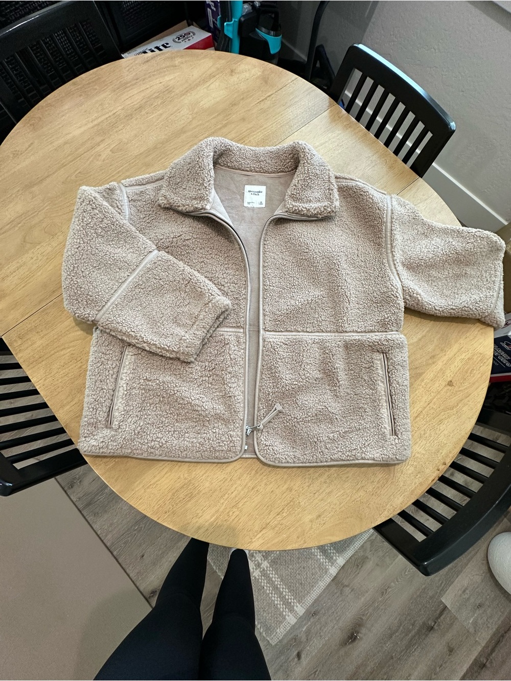 Cozy Sherpa Jacket in Beige